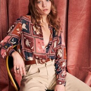 Sezane Tianna Astrology Blouse